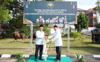Pangdam II/Sriwijaya Serahkan Hewan Kurban Secara Simbolis, Perkuat Nilai Kebersamaan Di Hari Raya Idul Adha 1447 H