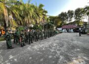 Danramil 06/Kamboja Pimpin Apel Gotong Royong Pembinaan Lingkungan Hidup Kodam II/Sriwijaya