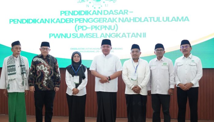 Gubernur Herman Deru Tekankan Kader NU Harus Solutif dan Menjaga Toleransi Saat Pembekalan PD-PKPNU Sumsel