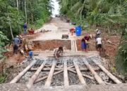 Wujudkan Impian Warga, Kodim 0403/OKU Resmi Mulai Ground Breaking Jembatan Beton Tungku Jaya I