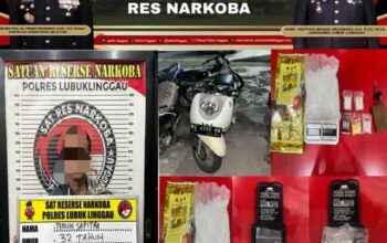 Sabu 1,057 Kilogram dan Ekstasi Hendak Masuk Lubuk Linggau, Kurir Dibekuk di Jalan Lintas Sumatera