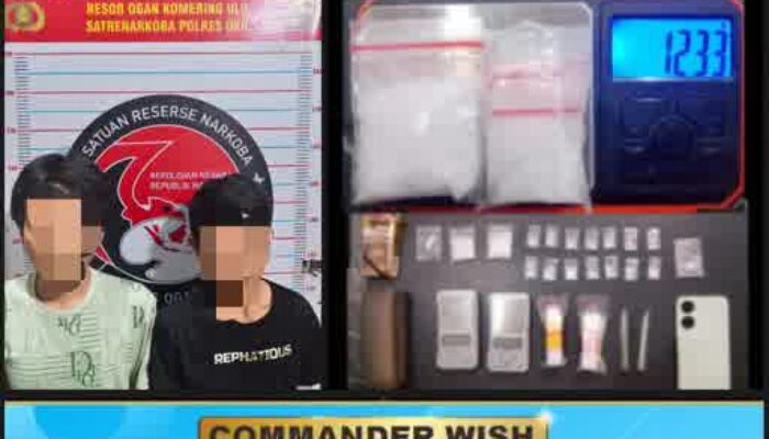 Polisi Bongkar Rumah Pengedar Sabu di OKU, Dua Pelaku Ditangkap dengan Barang Bukti Lengkap