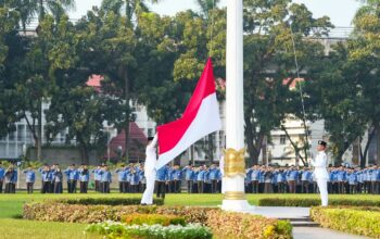 Sekda Sumsel Edward Candra Pimpin Upacara Hari Lahir Pancasila 2026