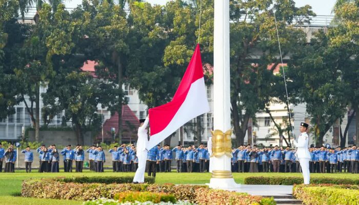 Sekda Sumsel Edward Candra Pimpin Upacara Hari Lahir Pancasila 2026