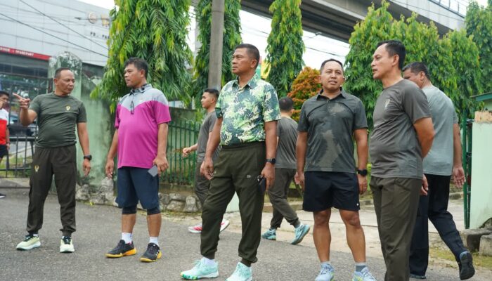 Pangdam II/Sriwijaya Cek Progres Rehab Swadaya Rumdis Pamen Kodam