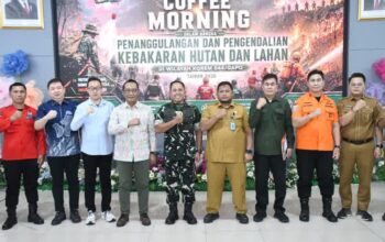 Coffee Morning Korem 044/Gapo, Wujudkan Kolaborasi Penanggulangan Karhutla di Sumsel