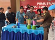 Polda Sumsel Musnahkan Barang Bukti Narkoba Senilai Rp2,2 Miliar, Selamatkan 34 Ribu Jiwa