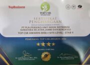 PLN UID S2JB Raih TOP CSR Awards 2026 Star 4, Program EV Support Cetak SDM Kendaraan Listrik dan Dukung Transisi Energi