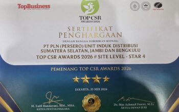 PLN UID S2JB Raih TOP CSR Awards 2026 Star 4, Program EV Support Cetak SDM Kendaraan Listrik dan Dukung Transisi Energi