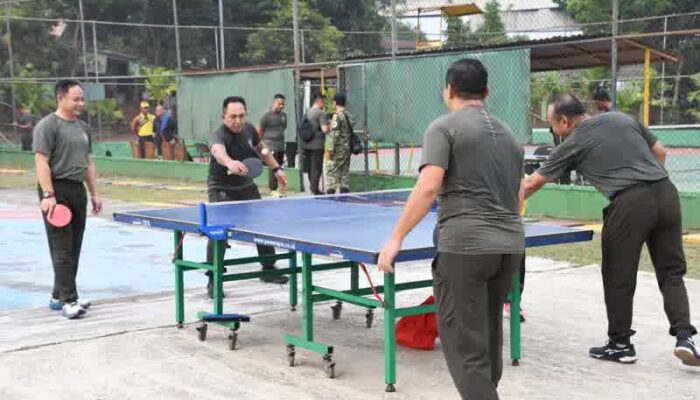 Semangat Mens Sana in Corpore Sano, Danrem 044/Gapo Ikuti Olahraga Bersama