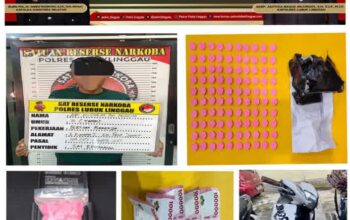 Polres Lubuk Linggau Sita 100 Butir Ekstasi TMT, Kurir Dibekuk di Kawasan Patok Besi