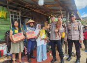 HUT Bhayangkara ke-80, Polsek Sukarami Berbagi Kebahagiaan dengan Warga Kampung Pemulung