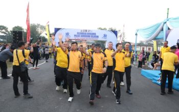 Kapolda Sumsel Pimpin Olahraga Bersama, Perkuat Soliditas dan Kesiapan Personel Sambut Hari Bhayangkara ke-80
