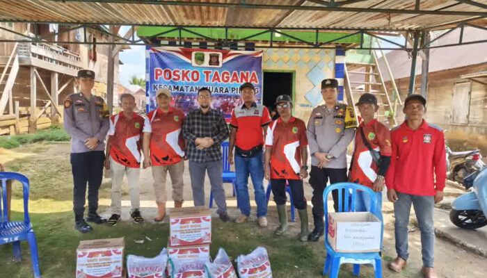 Polres Empat Lawang Hadir untuk Korban Kebakaran, Salurkan Bantuan di Muara Pinang
