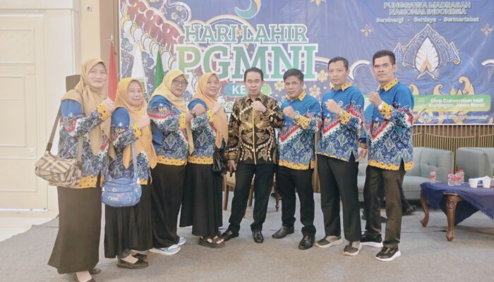 Hadiri Harlah Ke-5 PGMNI, Ketua PW Sumsel Hendri Sudirman Komitmen Perjuangkan Kesejahteraan Guru Madrasah