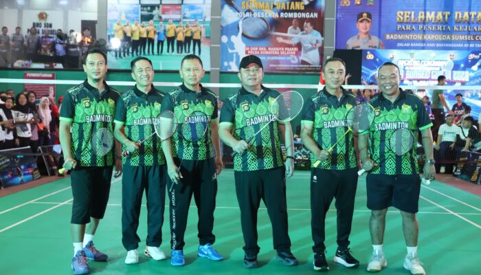 Hari Bhayangkara ke-80, Polda Sumsel Satukan Forkopimda dan Masyarakat Lewat Badminton Kapolda Cup VI 2026