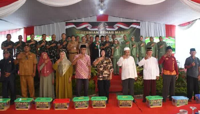 Masjid Diresmikan, Kepedulian Ditebarkan, Korem 044/Gapo Hadir untuk Masyarakat   