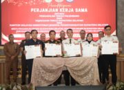 Kepala Rutan Kelas I Palembang Ikuti Penandatanganan PKS Persidangan Elektronik Ditjenpas Sumsel bersama Kejaksaan Tinggi Sumsel dan Pengadilan Tinggi Palembang