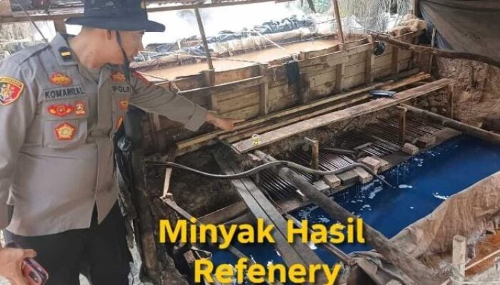 Polsek Keluang Tegas Berantas Penyulingan Minyak Ilegal, Tiga Orang Diamankan