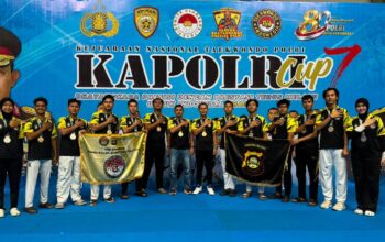 Polda Sumsel Raih 13 Medali di Kejuaraan Nasional Taekwondo Kapolri Cup 7, Bukti Pembinaan Personel Berprestasi