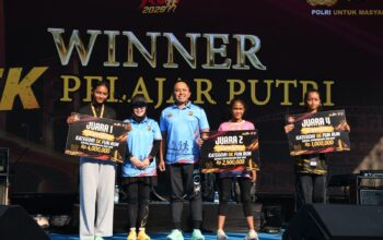 Ribuan Pelari Meriahkan Sumsel Bhayangkara Run 2026, Danrem 044/Gapo Hadir Beri Dukungan