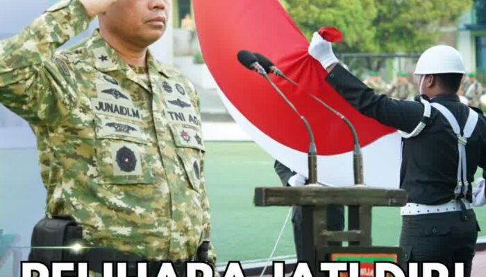 Pimpin Upacara 17-an, Kapoksahli Pangdam II/Swj Bacakan Amanat Kasad