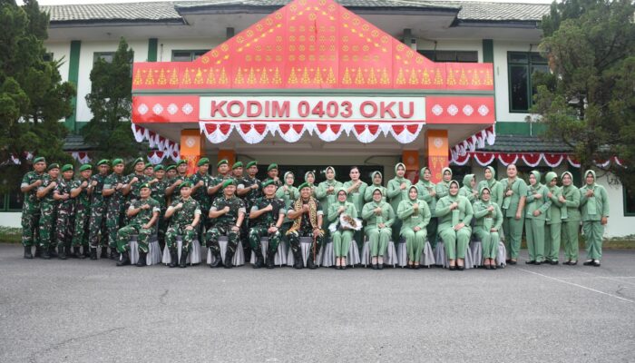 Kunjungan Kerja Danrem 044/Gapo di Makodim 0403/OKU