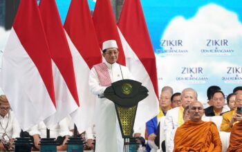 Apresiasi Tokoh Agama di Zikir dan Doa Kebangsaan, Menag Bicara Kerukunan Modal Pembangunan