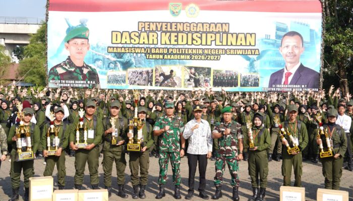 Tanamkan Disiplin dan Kepemimpinan, 6 Hari Garsarlin Gelombang 1 Polsri Resmi Ditutup