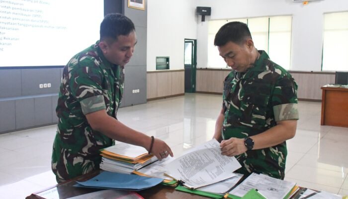 Korem 044/Gapo Tingkatkan Kesiapan dan Akuntabilitas Jelang Audit Itjen TNI