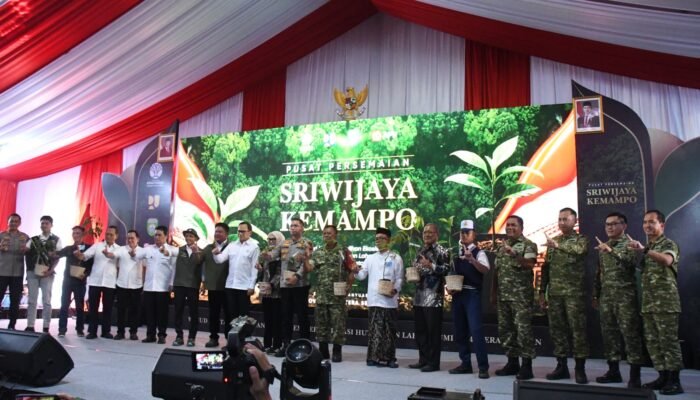 Langkah Nyata Menuju Indonesia Hijau, Korem 044/Gapo Hadiri Peresmian Persemaian Sriwijaya Kemampo