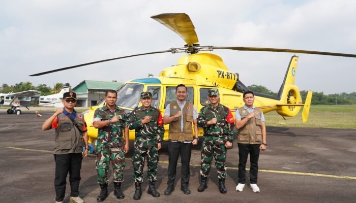 Patroli Udara Karhutla, Danrem 044/Gapo Pastikan Kondisi Wilayah Sumsel