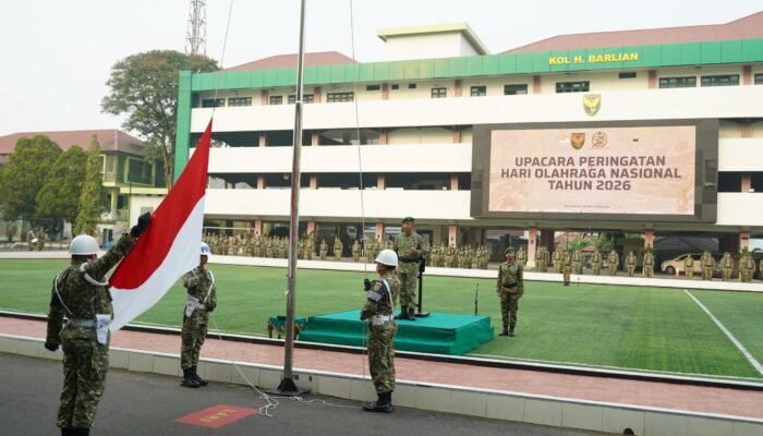 Peringati Haornas ke-43 Tahun 2026, Dandenmadam II/Sriwijaya Bacakan Amanat Menpora RI