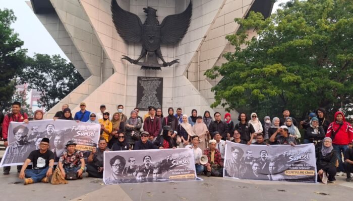 Doa Bersama di Monpera, Jurnalis Sumsel Desak Penguatan Standar Keselamatan Peliputan Bencana