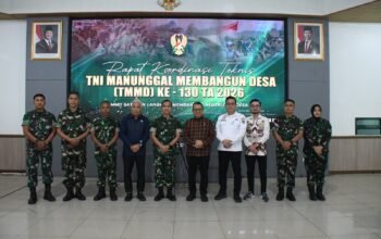Kasrem 044/Gapo Hadiri Rakor TMMD ke-130, Perkuat Sinergi Percepatan Pembangunan Wilayah