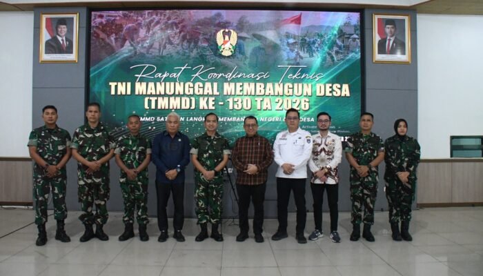 Kasrem 044/Gapo Hadiri Rakor TMMD ke-130, Perkuat Sinergi Percepatan Pembangunan Wilayah