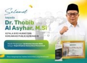 Kepala Biro HKP Thobib Al Asyhar Terima Penghargaan Kepemimpinan Komunikasi Pemerintah